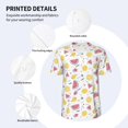 thumbnail image 5 of Rocae Watermelon And Lemon for Breathable Men's Baseball T-Shirt Fashionable Casual Baseball Jersey, Moisture-wicking Sportswear 3X-Large, 5 of 9