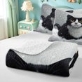 thumbnail image 4 of meiyoeat Pet Cat Bed Spread Queen,Cute Animal Kitten Queen Coverlet Set,3 Pieces,1 Quilt and 2 Pillowcases, 4 of 7