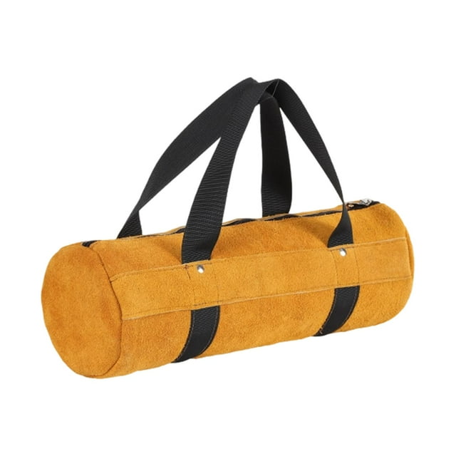 Bolso organizador de herramientas para electricistas de PU resistente con asa, estuche de transporte para S amarillo