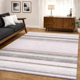 thumbnail image 6 of Addison Rugs Mayfield Premium Machine Washable Transitional Stripes Blush Rectangle Rug, 5' x 7'6", 6 of 6