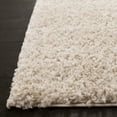 thumbnail image 4 of SAFAVIEH August Carlene Solid Plush Shag Area Rug, Beige, 6'7" x 6'7" Square, 4 of 8