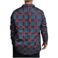 thumbnail image 3 of Dovford Mens Flannel Shirts Long Sleeve Flannel Shirt for Men Casual Button Down Brushed 100% Cotton Shirt, 3 of 6