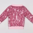 thumbnail image 6 of Kiijoy Toddler Boys Shiny Sequins Jacket Kids Glitter Zip-Up Bomber Jacket, Sizes 4-5, 6 of 7