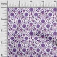 thumbnail image 2 of oneOone Polyester Spandex Purple Fabric Florals Diy Clothing Quilting Fabric Print Fabric By Yard 56 Inch Wide, 2 of 6