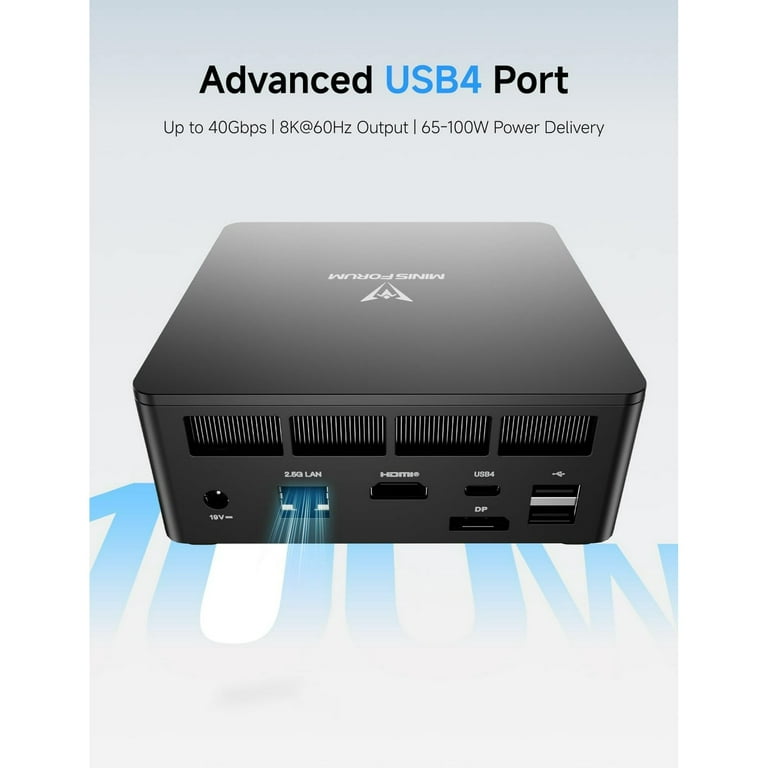 ミニPC MINISFORUM UM690 32GB 1TB SSD MINISFORUM UM690L Slim Mini PC, AMD Ryzen 9 6900HX Mini