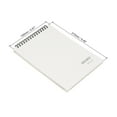 thumbnail image 2 of Uxcell A5 Top Spiral Graph Notebook 80 Sheets Grid Paper Hardcover Memo Pad, White, 2 of 5