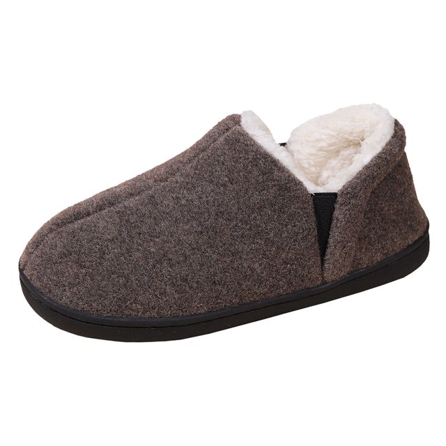 Chaussons pour Femmes Chaussettes de Mode pour Femmes avec Antidérapants Sabots Antidérapants Chaussons pour Femmes Isolation Hiver Suède Plats Chaussons pour Femmes Chaussures à Bout Fermé