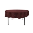 thumbnail image 1 of LA Linen TCpop72R-BurgundyP17 Nappe en Popeline de Polyester, Bordeaux - 72 Po. Rond, 1 of 4