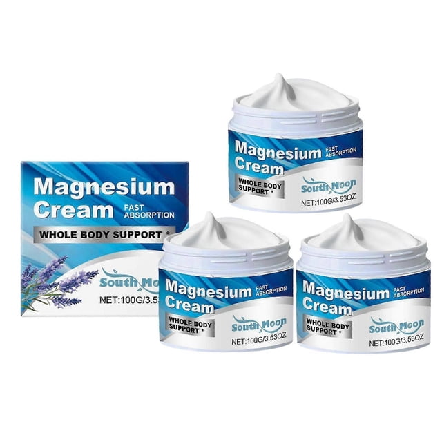 Magnesium Cream for Sleep - Topical Magnesium Lotion for Leg Cramps & Pain, Muscle Relaxation, Calm - Natural Body Butter for Deep Hydration