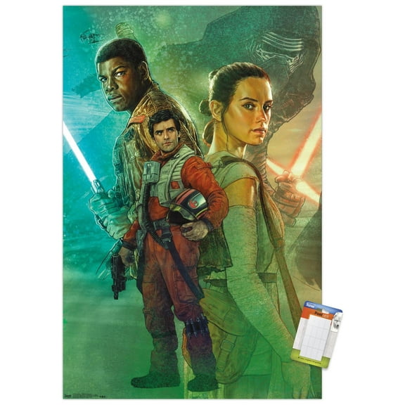 Star Wars: The Force Awakens - Celebration Mural Wall Poster, 22.375" x 34"