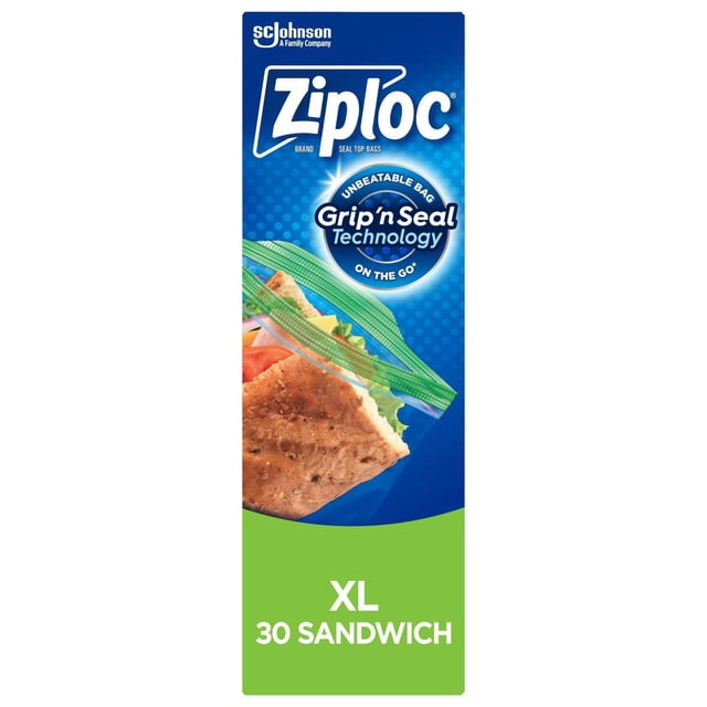 Ziploc® XL Sandwich Bags with Grip 'n Seal Technology