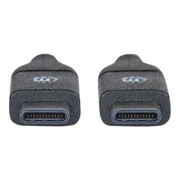 Manhattan SuperSpeed USB C Device Cable - USB 3.2 Gen 2, Type-C Male to Type-C Male, 10 Gbps, 20 in., Black