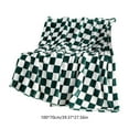 thumbnail image 3 of Checkered Flannel Blanket under $5! Yrmaups Checkered Flannel Blanket, Black and White Squares Pattern Throw Blanket, Soft Bed Sofa Cover Blanket, Warm Cozy Blanket for Couch, Bed, Gift, 3 of 6
