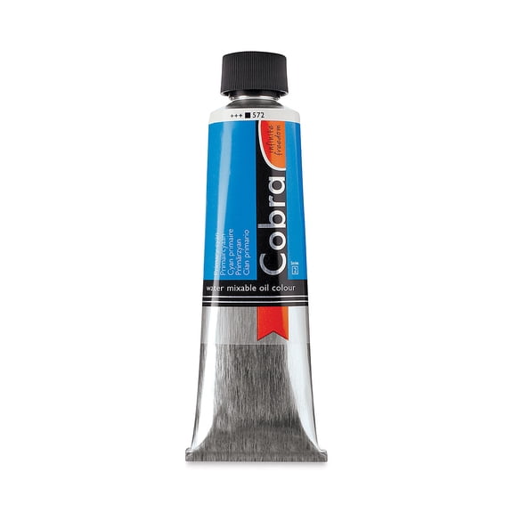 Cobra Water Mixable Oil Colour 150ml, Primary Cyan