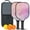 Black-1, variant on Pickleball Paddles Set Of 2, Fiberglass Surface, Fluid Smoke Aurora Art Style, 4 Balls & Bag