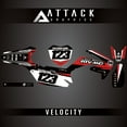 thumbnail image 2 of Attack Graphics Custom Velocity Complete Bike Graphics Kit for Honda CRF450R 2010, 2 of 4