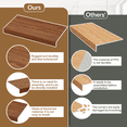 thumbnail image 7 of 6-Pack 33x16" Wire Rack Covers – Imitation Wood, Easy Install for Pantry, Kitchen & Closet(Brown), 7 of 7