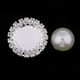 thumbnail image 4 of 10 Piezas de 18 Mm de Acrílico de Cristal de Perlas Botones Planos Accesorios de Hallazgos para La Fabricación de Joyas DIY Artesanía Perla beige Baoblaze Acrílico Crystal Craft Buttons, 4 of 8