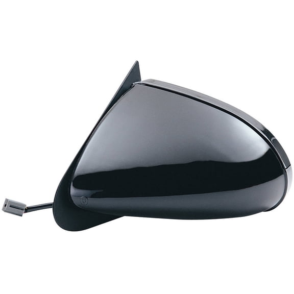 61512F - Fit System Driver Side Mirror for 89-97 Ford Thunderbird, Mercury Cougar XR7 black, non-foldaway, Power