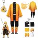 thumbnail image 2 of Anime Demon Slayer Kimetsu No Yaiba Agatsuma Zenitsu Cosplay disfraz peluca mujer Kimono uniforme Halloween Navidad Fiesta ropa, 2 of 4