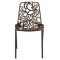 thumbnail image 2 of LeisureMod DC23BR Chaise Moderne Devon en Aluminium 32 x 24.5 x 21.5 Po, Marron, 2 of 9