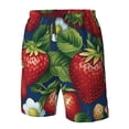thumbnail image 5 of Kll Strawberry2 Men'S Casual Summer Beach Shorts Hawaiian Shorts With Pockets-X-Large, 5 of 9