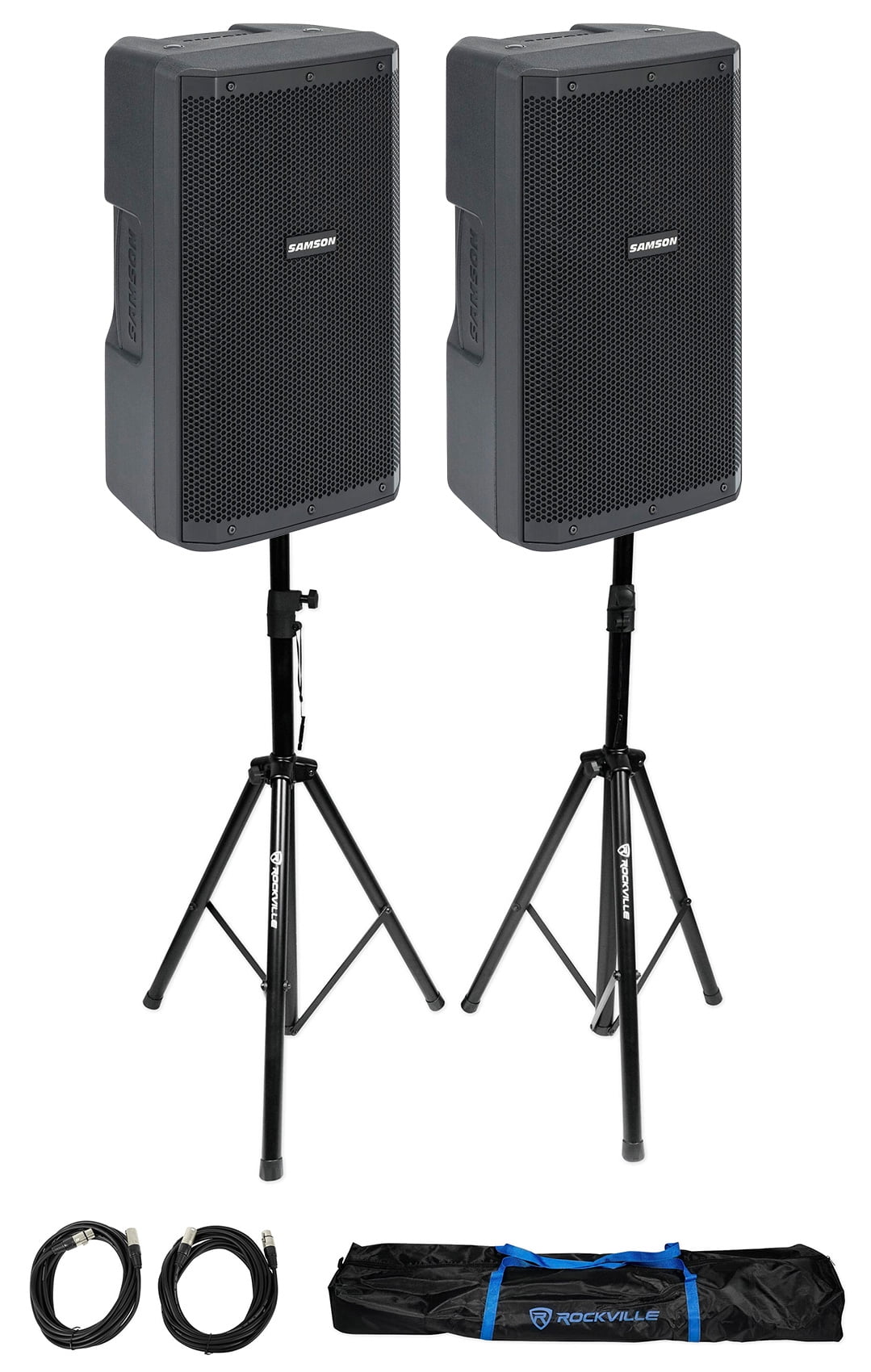 Buy 2 Samson RS110A 10 300w Powered DJ PA Speakers