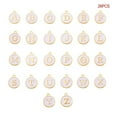 thumbnail image 4 of Sonducket 26 piezas de abalorios con letras iniciales, colgante hecho a mano, abalorio de aleación de doble cara, pendiente artesanal DIY con accesorios Ropa, zapatos y accesorios Miscelánea Blanco Sonducket AP010311-09, 4 of 6