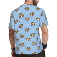 thumbnail image 2 of Wukai Terrier Print Men's Short-Sleeved Mesh T-Shirt,Quick-Dry Short Sleeve Workout T-Shirt-X-Large, 2 of 8