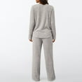 thumbnail image 4 of MEICHEN Pajamas for Women Set Womens Pajamas 2 Piece Sets Outfits Matching Suits Long Sleeve Sweater Long Pants Pockets Womens Sleepwear, 4 of 5