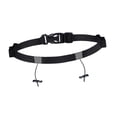 thumbnail image 2 of Quzzie Race Number Belt with Adjustable Closure And 6 Loops for Carrying Nutrition. Reflective Polyester Sports Belt. Comfortable And Secure for Racers. Black, 2 of 8