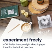 Strathmore 400 Series Sketch Paper Pad, Toned Tan, Side Wire Bound, 9x12 inches, 50 Sheets (80lb/118g)