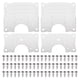 thumbnail image 1 of Uxcell 10 Set de Placas de Reparación de Bisagras de Gabinete con Tornillos de Montaje, Kit de Soportes de Reparación de Bisagras de Acero Inoxidable Plateado, 1 of 5