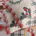 MarCielo Christmas Quilt Set Bedspread Set(King)