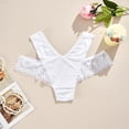 thumbnail image 2 of Womens High Waist Full Coverage Underwear with Lace Trim - High Cut Panties for Everyday Comfort, Classic White - 1 Piece, S-XL,Size M, 2 of 4