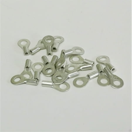 

2Pc Supco T1131 Non-Insulated Ring Terminal Connector Pack of 10 for 22-18 Wire #8 Stud
