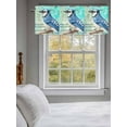 thumbnail image 3 of Blue Bird Curtain Valances for Windows, Music Farmhouse Animals Country Kitchen Valance Window Treatment, Light Filtering Block Curtains for Bathroom/Bedroom/Living Room 42'' x 12'', 3 of 9