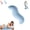 Blue, variant on Pea Pod Body Pillow for Adults  Side Sleeper,  Soft and Supportive Pillow for Sleeping