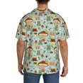 thumbnail image 3 of Rateoe Mushroom House Insect Frog Print Mens Front Pocket Hawaiian Shirts Casual Shirts Short Sleeve Button Down Beach Tropical Shirts-X-Large, 3 of 5