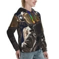 thumbnail image 6 of Sikiie Astronaut Women's Casual Hoodies Long Sleeve Lightweight Pullover Tops Loose Sweatshirt-Medium, 6 of 7