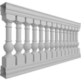thumbnail image 3 of Ekena Millwork 40"H x 7'L Fiberthane York Unassembled Balustrade Railing Kit, Style D (6 3/8" On-Center Spacing to Pass 4" Sphere Code), 3 of 6