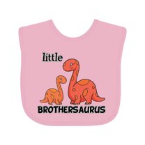 Inktastic Little Brothersaurus Boys Baby Bib