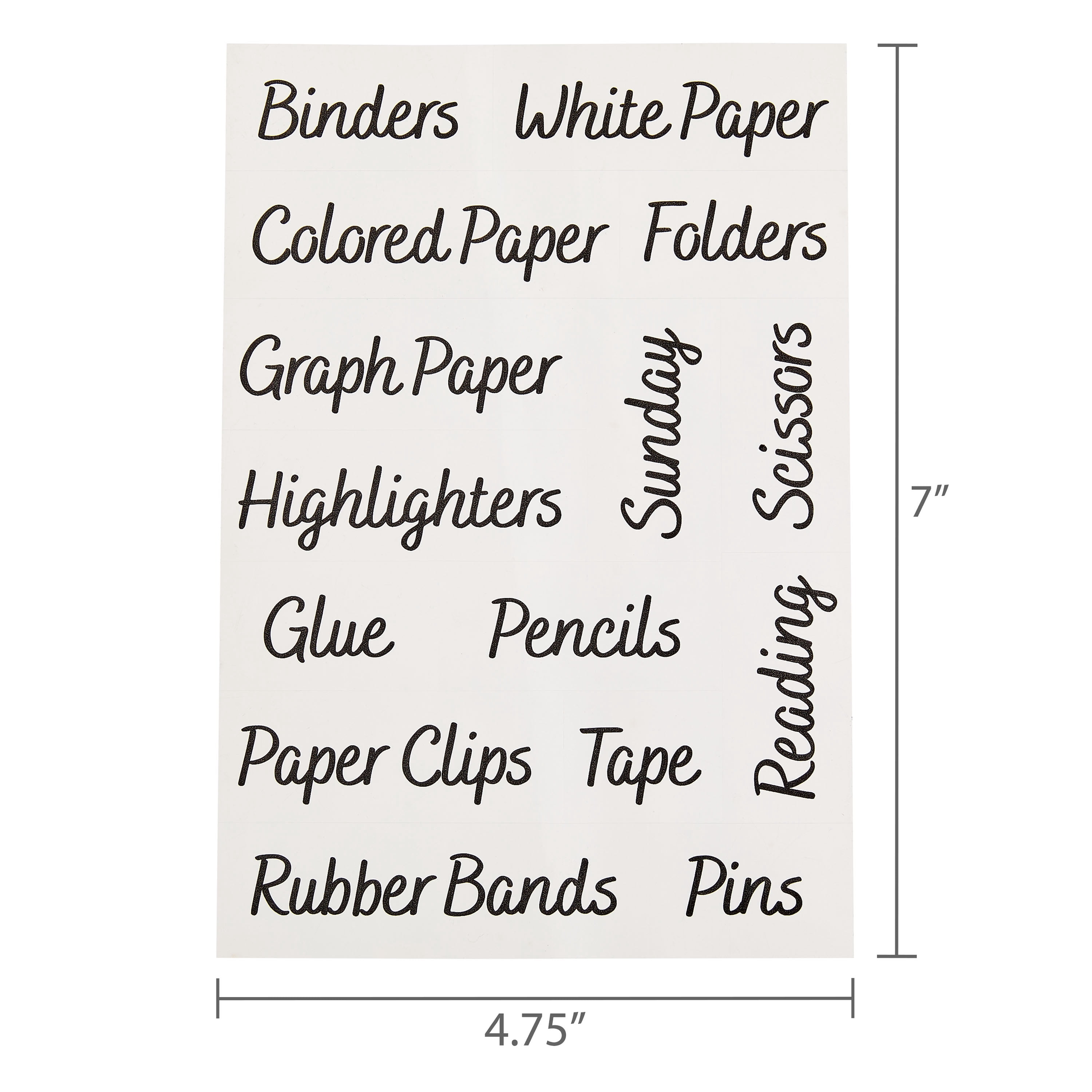 Pen+Gear Transparent Labels for School Supplies & Office Organization