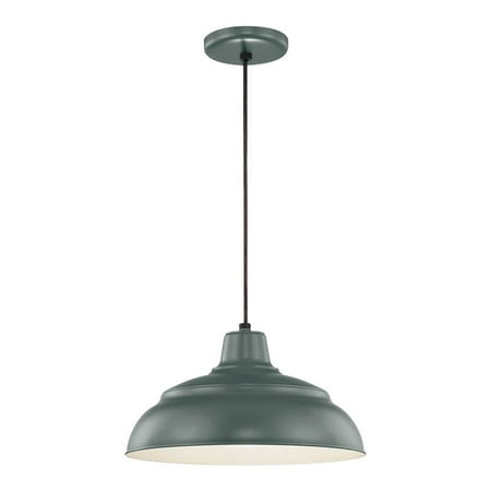 

Millennium Lighting 8.25 1-light Transitional Metal Pendant in Satin Green