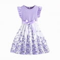 thumbnail image 1 of gdxvjhbj Robe pour Bébé Filles Bébé Concours Robes en Dentelle Brodée Robe pour Tout-Petit Taille 7-8 (Violet, 7-8 Ans), 1 of 4