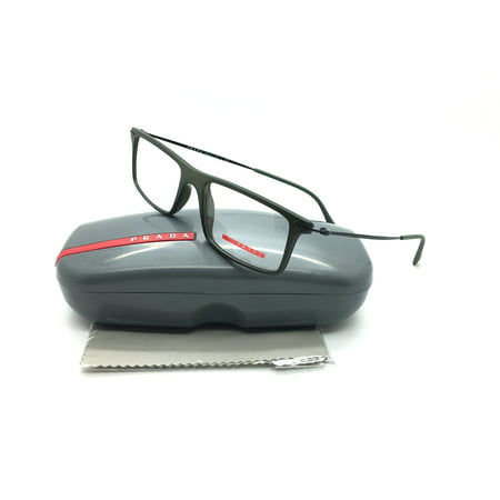 Prada Sport New Authentic Green Olive Linea Rossa Italy Men Eyeglasses VPS 03E ROS 1O1 51 16 145