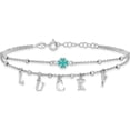 thumbnail image 3 of Sterling Silver Rhod-Pltd Enamel Clover Lucky 7.25In W/1In Ext Bracelet (Width 7.7) (Length 8.25) - Jbsp, 3 of 5