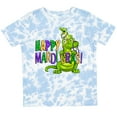 thumbnail image 3 of Inktastic Happy Mardi Gras Big and Little Alligators with Beads Boys or Girls Toddler T-Shirt, 3 of 5