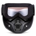 thumbnail image 4 of Gafas para montar en casco de motocicleta, gafas con máscara facial extraíble, gafas cálidas desmontables a prueba de niebla, filtro de boca ajustable antideslizante, 4 of 5