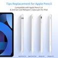 Metapen 4pcs Apple Pencil Tips, Replacement for 1st & 2nd Gen iPad